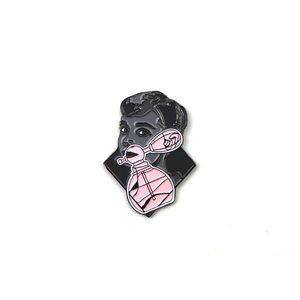 Enamel Pin Custom Lapel The ' Audrey Hepburn ' Pin - Street art by Pony Lawson